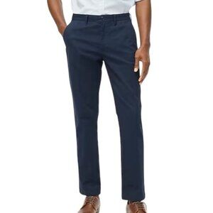 NWT J.Crew Factory Men's Sz 36x31 Straight Fit Flex Chino Pant Navy TruTemp365